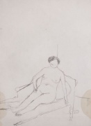 William Scott-Untitled (Seated Nude)
