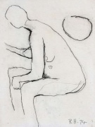 Roger Hilton-Untitled (Seated Nude)